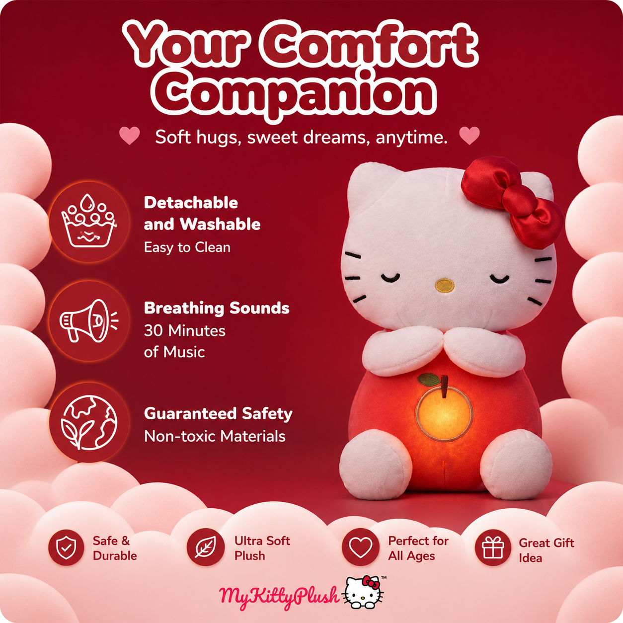 Breathing Kitty Plush® Warmth & Calm